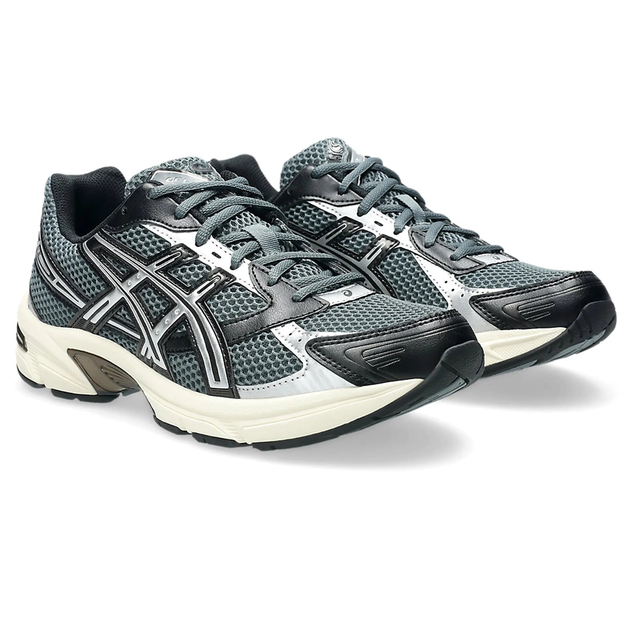 Front Side View of ASICS Gel-1130 Steel Grey Black 1203A609-021